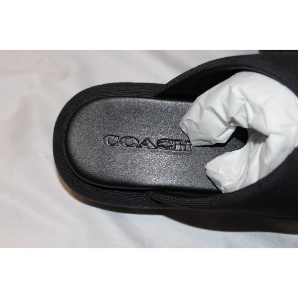 Coach Women's Penelope Signature C Platform Sandals Black Sz NIB $195 - Picture 7 of 8